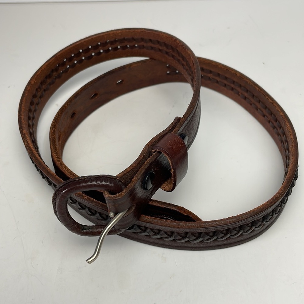 Vintage RM Hecho En Mexico Leather Belt 32” - Picture 2 of 13